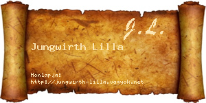 Jungwirth Lilla névjegykártya