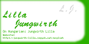 lilla jungwirth business card